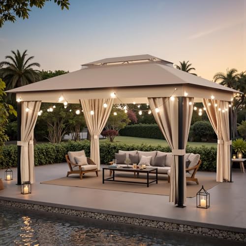 Devoko 10x13 Gazebo with Mosquito Netting
