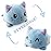 TeeTurtle - The Original Reversible Cat Plushie - Russian Blue - Cute Sensory Fidget Stuffed Animals That Show Your Mood 4 inch