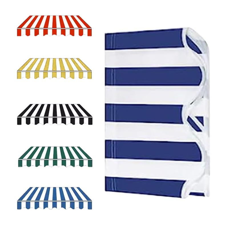 Toldo retráctil de poliéster con tela de repuesto verde impermeable y lona exterior de 10 x 8