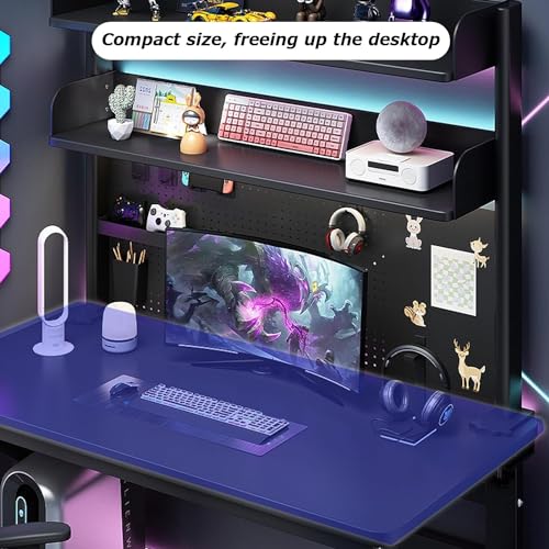 Klemm-Schreibtisch-Organizer-Regal – vielseitiges Regalsystem für Büro- und Gaming-Schreibtische, kompatibel mit verschiedenen Arbeitsplätzen und Stecktafel-Zubehör, maximiert Platz und Effizienz