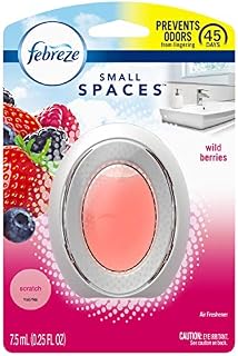Febreze Small Spaces Air Freshener, Odor Eliminating, Wild Berries, 1 Count