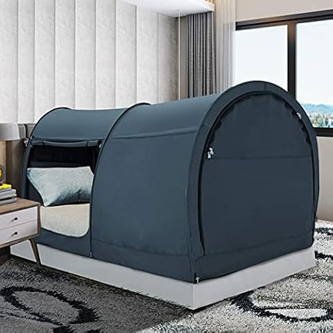 Bett-Zelt Traumzelte Betthimmel, Unterschlupf für Innenbereich, Privatsphäre, warm, atmungsaktiv, zum Patent angemeldetes Spielfeld Cover