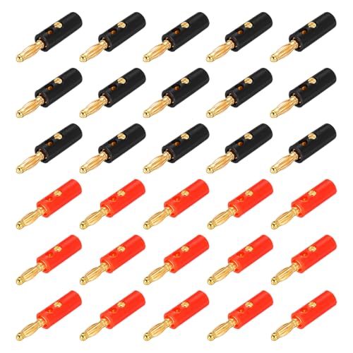 30 Pzas Conectores Banana 4mm 10A 8.5mm x 37.7mm miniatura 1