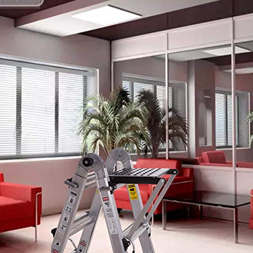 ORIENTOOLS Ladder Work Platform, Ladder Accessory with 375-Pound Rated