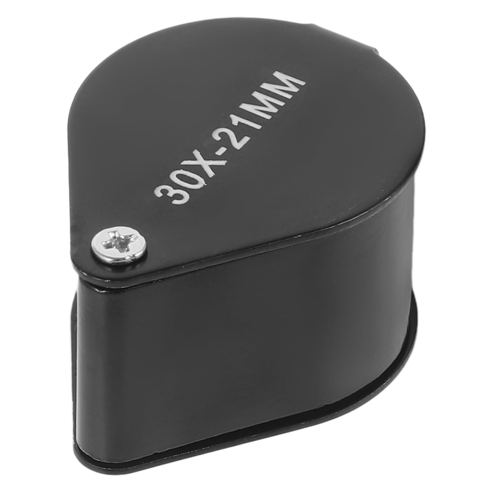 IWOWHERO 30x All Metal Magnifying Glass Pocket Magnifier Handheld Mini Magnifier Small Jewelry Repair Tool Ideal for Jewelry Identification