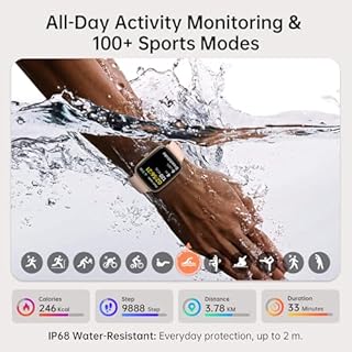 Smart Watches for Women (Answer/Make Calls),1.85" HD Screen Fitness Watch with Bluetooth 5.3,Heart Rate/Sleep/SpO2 Monitor,110+ Sports Modes,IP68 Waterproof Smartwatch,Activity Tracker for Android iOS