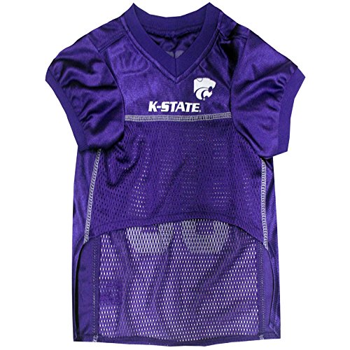 Image of Pets First Collegiate Kansas State Wildcast Dog Mesh Jersey, Large