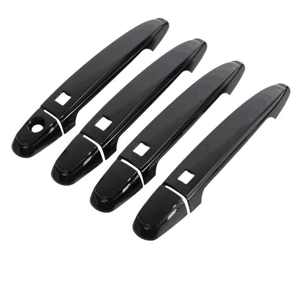 Mlhoghigd Black 4 Buttons Door Handle For Highlander For Kluger For Xu40 2008~2013 Car Door Handles Cover Trim Styling Accessories