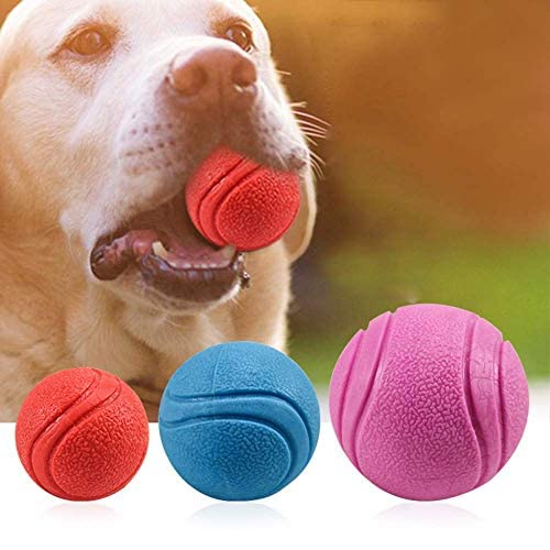 PSK PET MART Dog Solid Rubber Dog Balls Dogs Solid Rubber Bouncy Ball Bite Resistant and Indestructible Dog Training Ball Pet Solid Rubber Bouncy Ball - 1 Piece (Color May Vary) (Large) (B09P1YB77V) Amazon Price History, Amazon Price Tracker