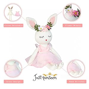 Ballerina Doll Easter Stuffed Animal Bunny Stuffed Animal Easter Plush Animal Doll, Plush Toy Bunny Stuffed Animals for Girls Easter Stuffed Animal on Birthday Christmas Ballerina Doll Easter Stuffed Animal Bunny Stuffed Animal Easter Plush Animal Doll Plush Toy Bunny Stuffed Animals for Girls Easter Stuffed Animal on Birthday Christmas