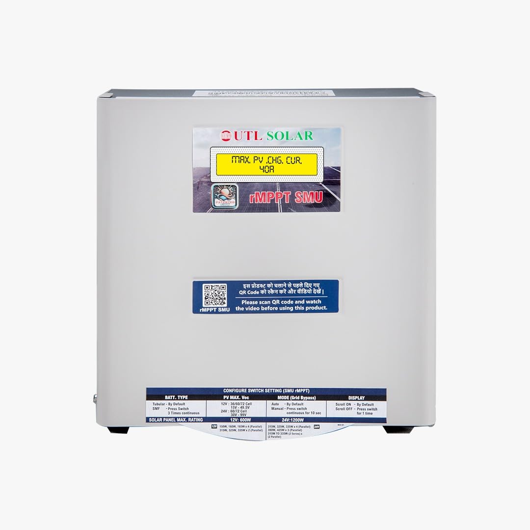 UTL MPPT SMU 12V/24V 40A Solar Charge Controller – Auto