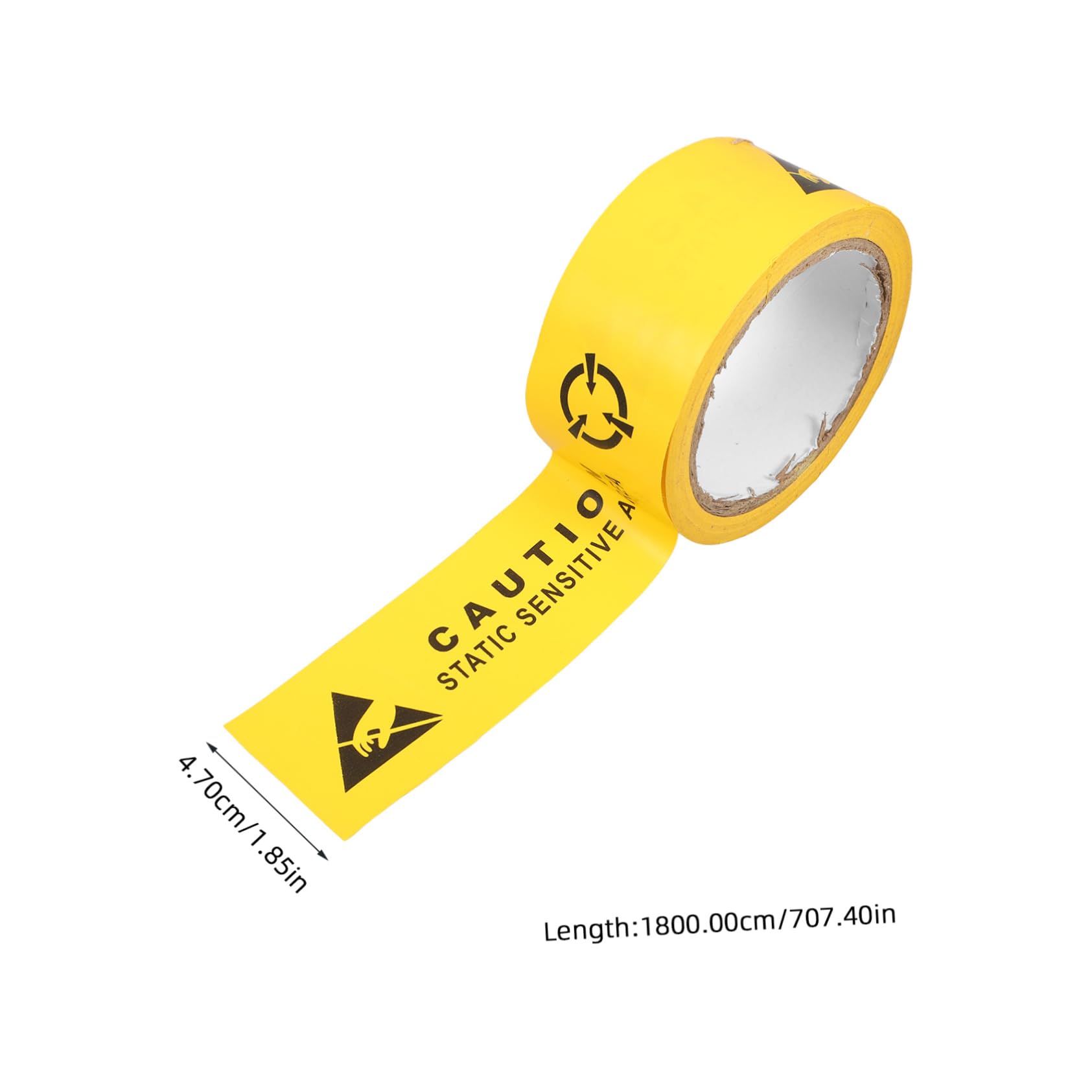 SEWACC Warning Tape Tape Security Caution Decorations Anti-Static Strips Electricity Warning Sign Safety Strips for Stairs Electrical Stickers PVC