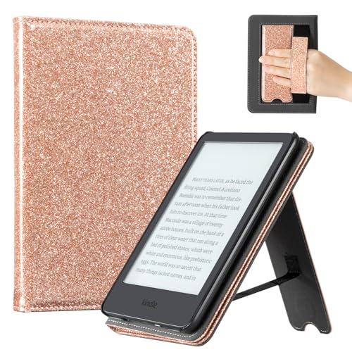 Image of CoBak Case for 6 inch E-Reader Cases (2024 & 2022, 11th Gen) - PU Leather Smart Cover with Auto Sleep /Wake & Hand Strap, Premium Protective Case for E-Reader Case