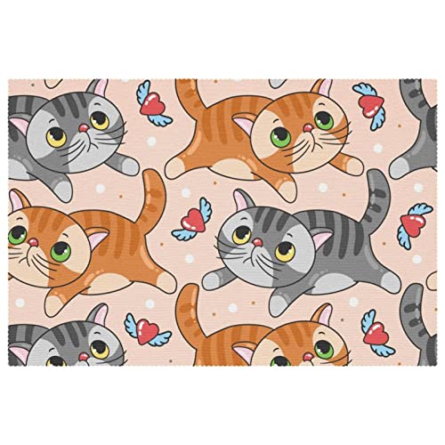 Set de table chat anti-rayure et antidérapant pour table bois - 2