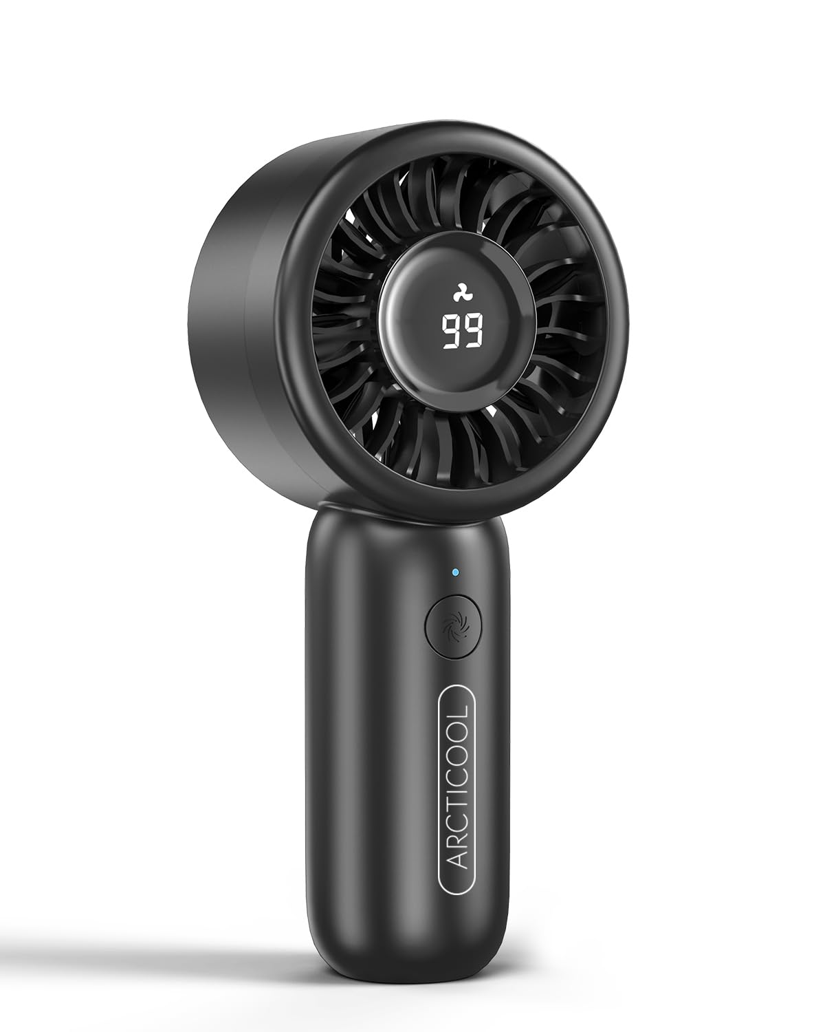 Portable Mini Fan with Digital Display - 7500RPM Ultra-Fast Portable Hand Fan, 2000mAh Rechargeable Battery, Pocket-Sized Cooling for Makeup, Travel, and Outdoor Use (Black)-image-40