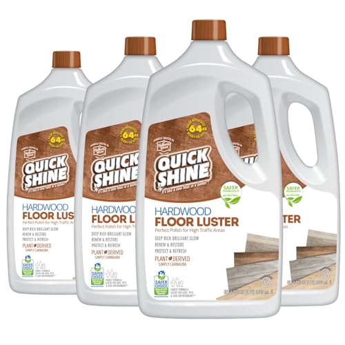 Quick Shine Hardwood Floor Luster-Polish 64oz 4pk