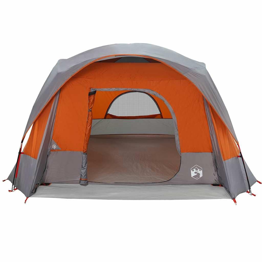 Tenda familiare per 6 persone, tenda da campeggio con tetto antipioggia e connettore elettrico, impermeabile, spaziosa tenda familiare per avventure all'aperto