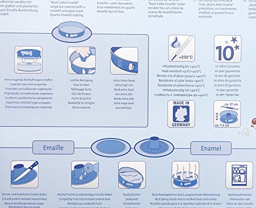 Dr. Oetker Springform Ø 26 cm Back-Liebe Emaille – Runde Backform mit Schnitt- & kratzfestem Emaille-Boden – 26er… - Image 7