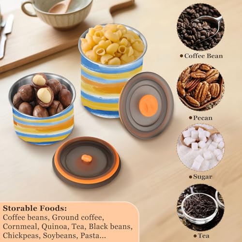 Contenedor de café hermético de acero inoxidable 500 ml miniatura 5