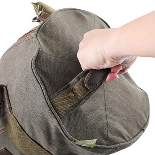 Classical Vintage Oxford Sports Bag with Coating Hardware Accessories Soft Duffels Travel Bag (L)