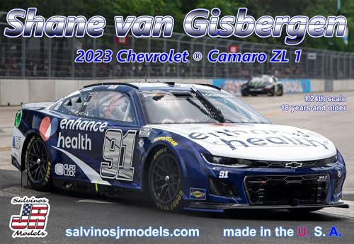 Kit de modelo de plástico 1:24 Salvinos JR Shane Van Gisbergen miniatura 2