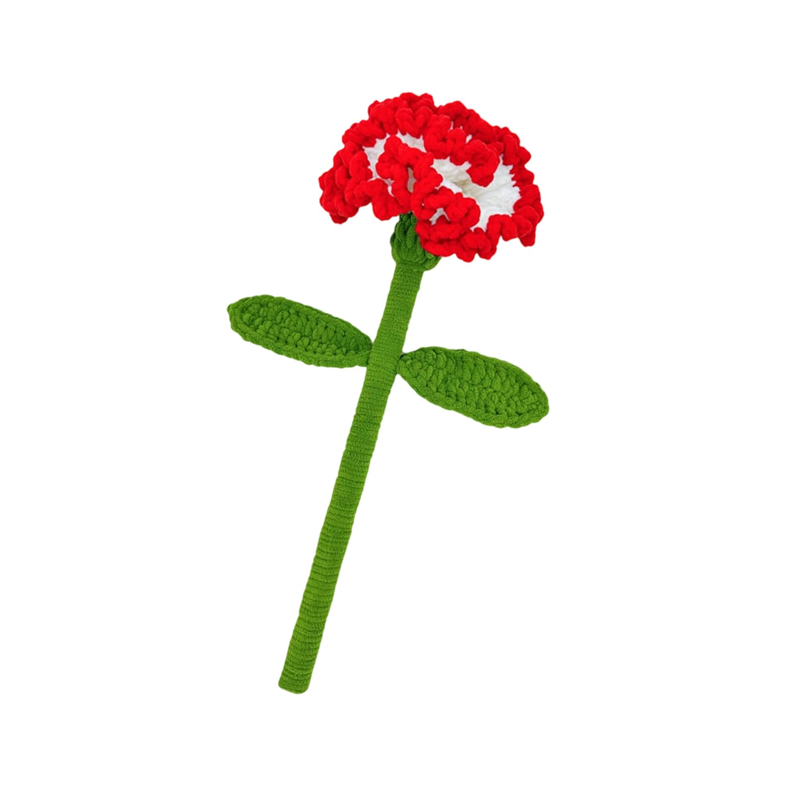 Xanorrg A Knitted Flower Decor Crochet Ccent With Mantel Entryway Desktop Display, Soft Yarn Ornament For Interior Spaces Knitted Floral Decor Yarn Flower Ornament Room Ccent Shelf Display Home Plush Texture