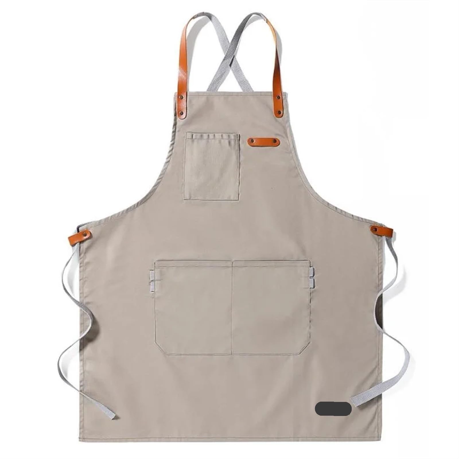 Moda tela di cotone da cucina unisex cucina barista grembiule for donna uomo chef in pelle cameriere bar caffetteria barbecue parrucchiere uniforme(Thin canvas 7)