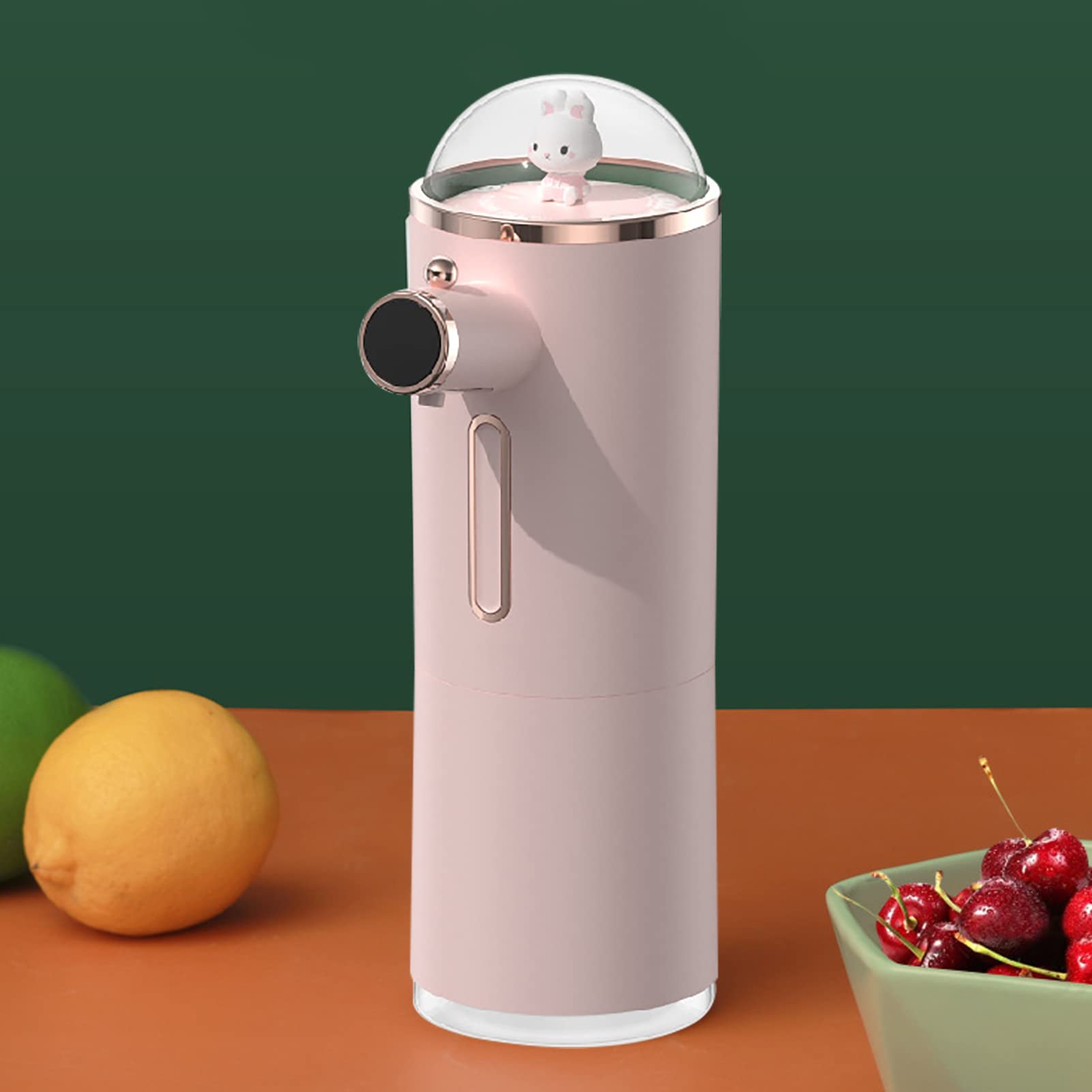 Distributore di Sapone Automatico in Schiuma Carino Simpatico Sensore a Infrarossi Intelligente Impermeabile Ricaricabile Senza Touchplepspispens Automatico di Sapone Tomatico Rosa Displa in Schiuma