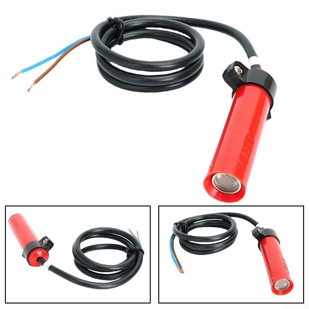 Détecteur de flamme, 1 pièce pour FC8, photocellule électrique photorésistor, détection de combustion précise, construction compacte en plastique, entretien industriel du brûleur