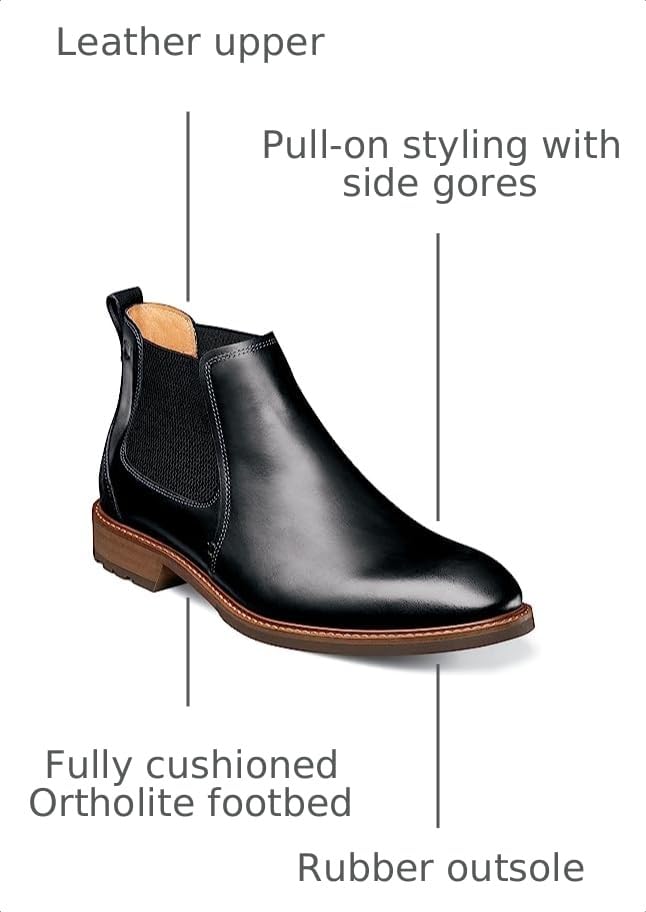 Image of Florsheim Lodge Plain Toe Gore Boot Men's Boot