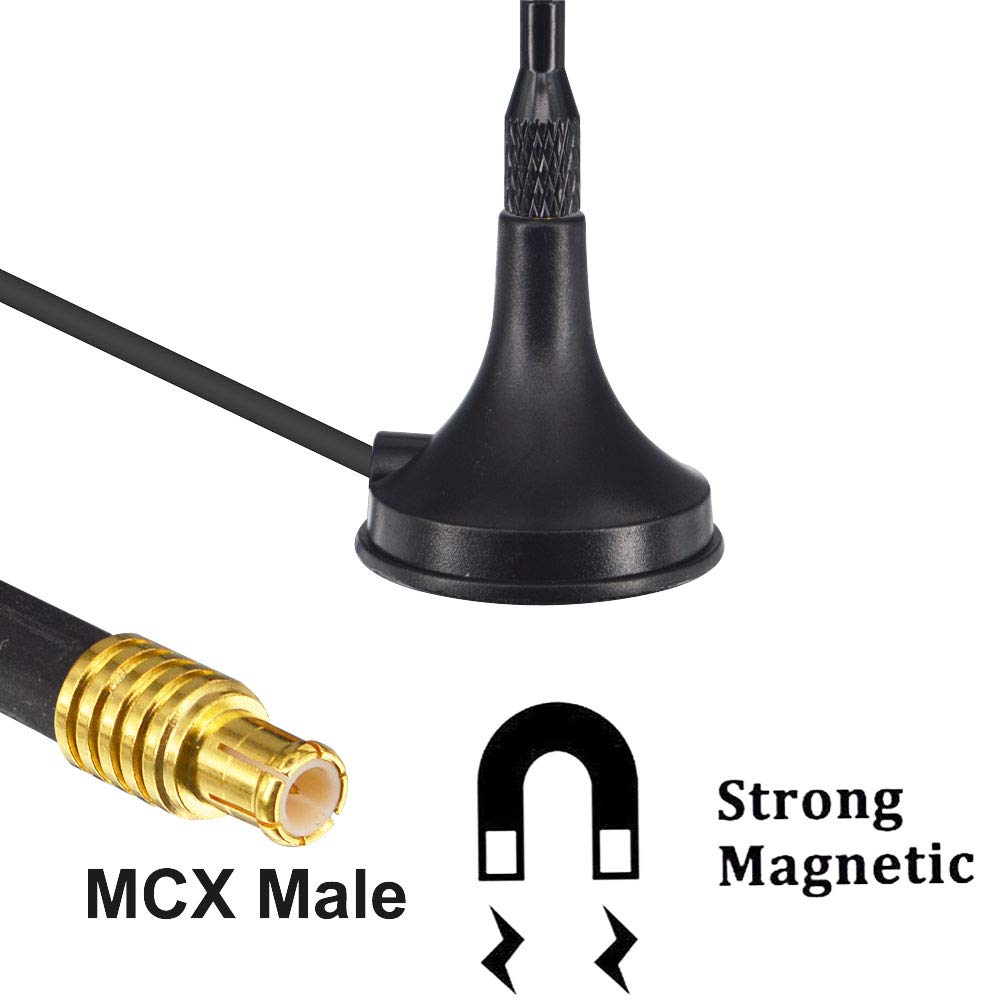 6DBi 1090MHz Antenna MCX Male Base with MCX Input