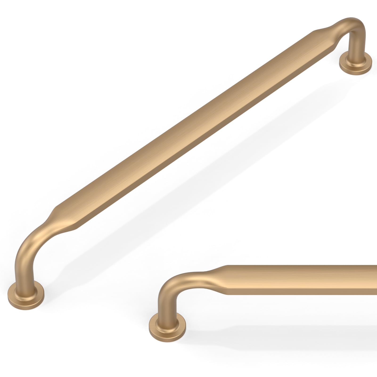 Talentedeco 10 Pack Champagne Bronze Cabinet Pulls 7.5 Inch(192mm) Kitchen Cupboard Handles Cabinet Hardware for Drawer Pulls