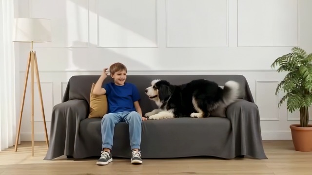 Coperta impermeabile per cani con punte antiscivolo per proteggere il divano letto, lavabile in lavatrice, grigio 76 x 178 cm | Leroy Merlin