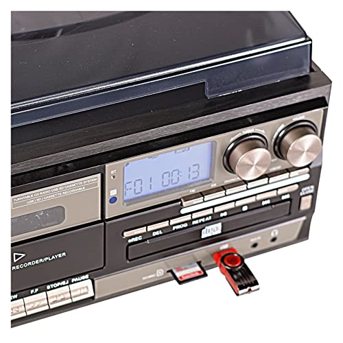 Tourne-Disque Vinyle Tourne-Disque Vinyle 3 Vitesses Platine Vinyle Vintage Lecteur de Cassettes CD Compatible Bluetooth Haut-Parleur Radio AM/FM Enregistreur USB - Les Beatles, Paul McCartney, John Lennon, RIngo Starr, George Harrison Tourne-Disque Vinyle Tourne-Disque Vinyle 3 Vitesses Platine Vinyle Vintage Lecteur de Cassettes CD Compatible Bluetooth Haut-Parleur Radio AM/FM Enregistreur USB – Image 8