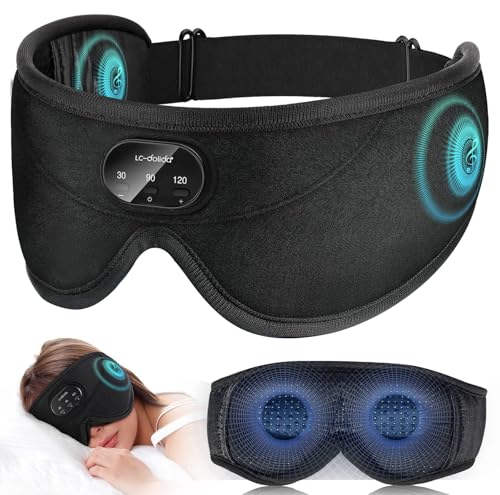 Image of Sleep Mask with Bluetooth Headphones for Side Sleepers, Cool Gifts for Men Women