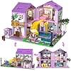 Purple Girls Summer Villa Friends Building Set Compatible with Lego 3 in 1 Friends Construction Educational Toy for Kids Age 8-12 and Up 1081 PCS