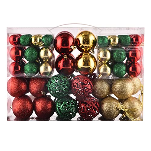 Christmas Balls Tree Ornaments, Shatterproof Christmas Decoration...