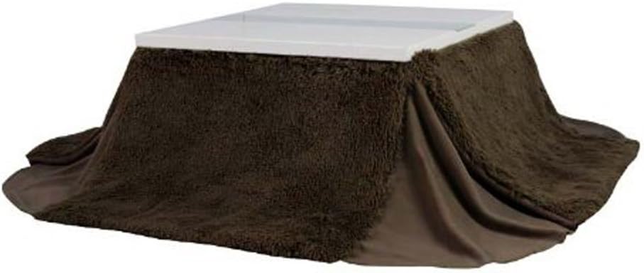 AZUMAYAKotatsu Futon Blanket Square Shape (73 x 73 inches) Brown Space-Saving KK-575BR