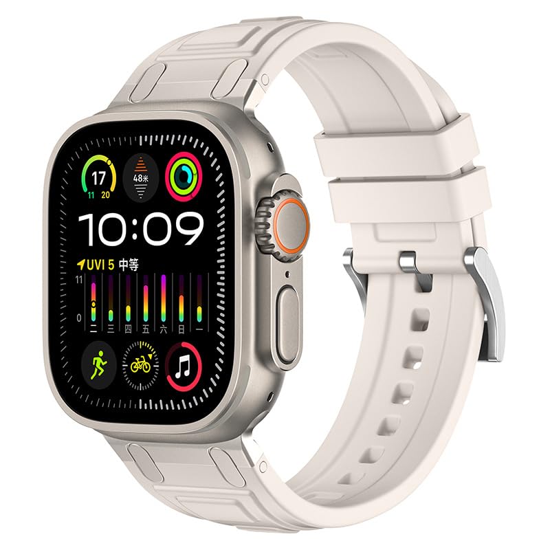 Bracelet en caoutchouc de qualité supérieure avec connecteur métal