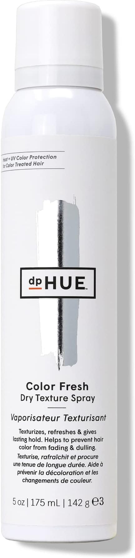 dpHUEColor Fresh Dry Texture Spray - 5 oz - Texturizes, Refreshes, Volumizes & Provides Soft Hold - Shields Hair from UV Color Fading - For All Hair Types - Color Safe