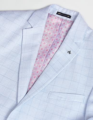 Image of Arrow Men Windowpane Check Single Breasted Blazer