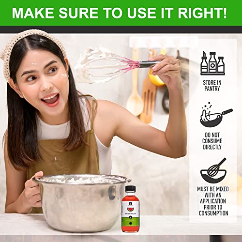 Dolce Foglia Watermelon Flavoring Oil - 2 Oz. - Flavoring Oil For Candy Making, Extracts And Flavorings For Baking, Lip Balm, Cookies, Ice Cream #TOP4