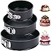 Tonsooze Tortiera Rimovibile, 3 Pezzi Teglia da Forno Rotonda Antiaderente (22/18/12cm) Acciaio al Carbonio Cake Pan Cheesecake Pan Set Springform Cake Pan Ideali per cheesecakes e spugne