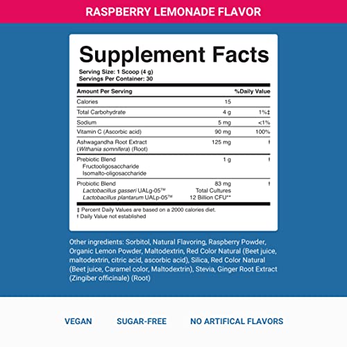 ACTIVATEDYOU Nighttime Complete Daily Wellness Drink for Smoother Digestion and a Calm Mind, Ashwagandha for Sleep Support, Raspberry Lemonade Flavor, 30 Servings - Image 3