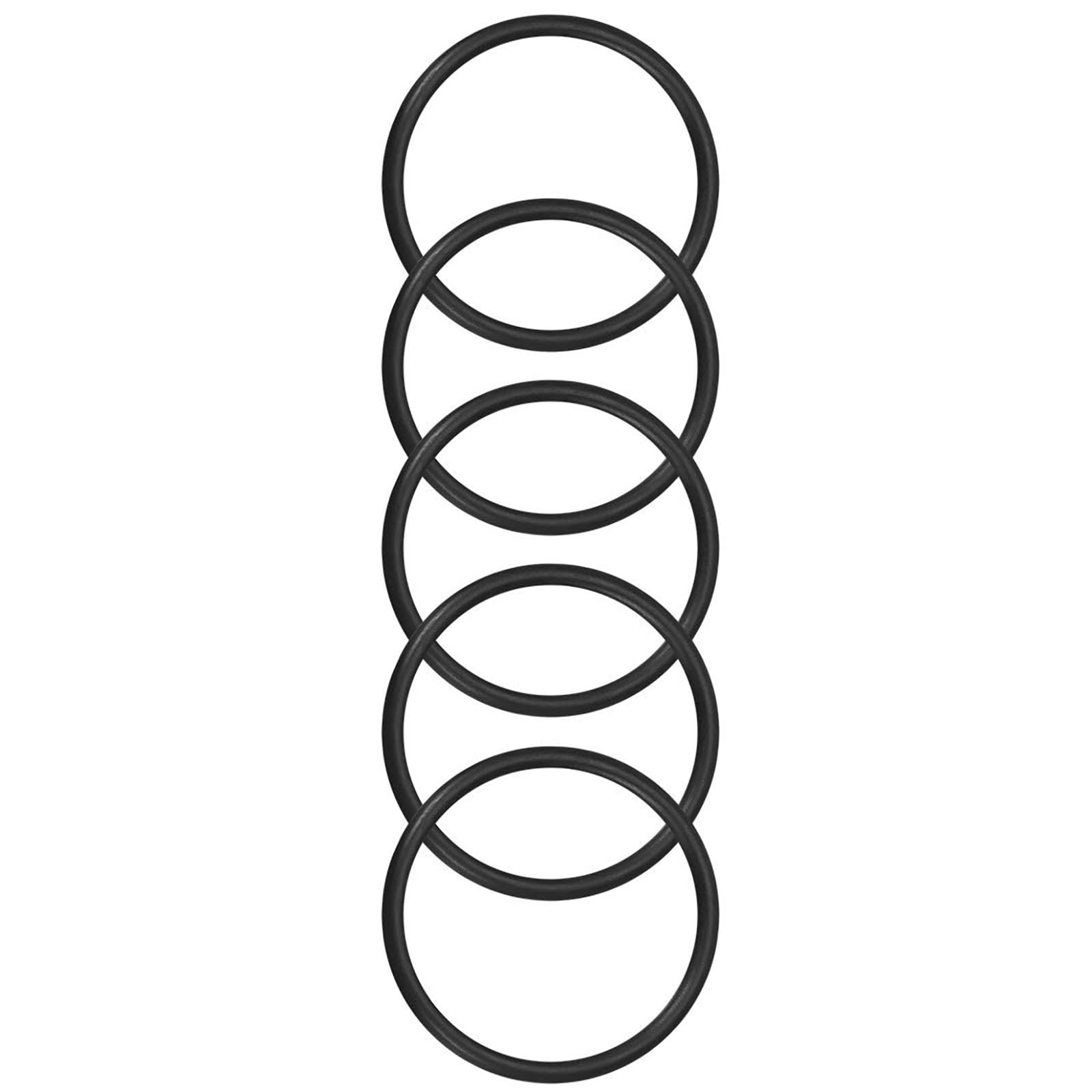 ROWORKX 5Pcs Nitrile Rubber O-Rings - 44mm OD x 38mm ID x 3mm Width Sealing Gaskets for Hose, Faucet, Plumbing, Automotive and General Repair Applications
