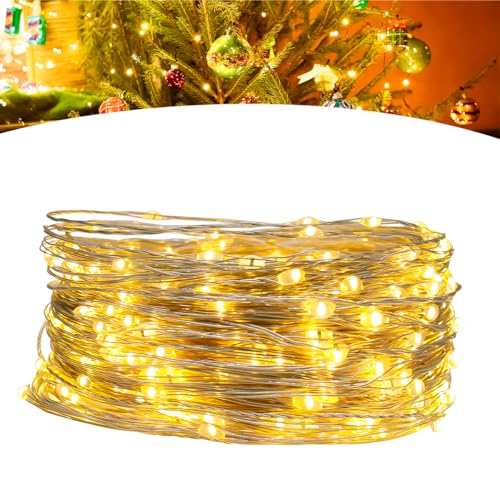 Fio De Fada 100m Decoração Natal 1000 Leds Bivolt (Branco Quente)
