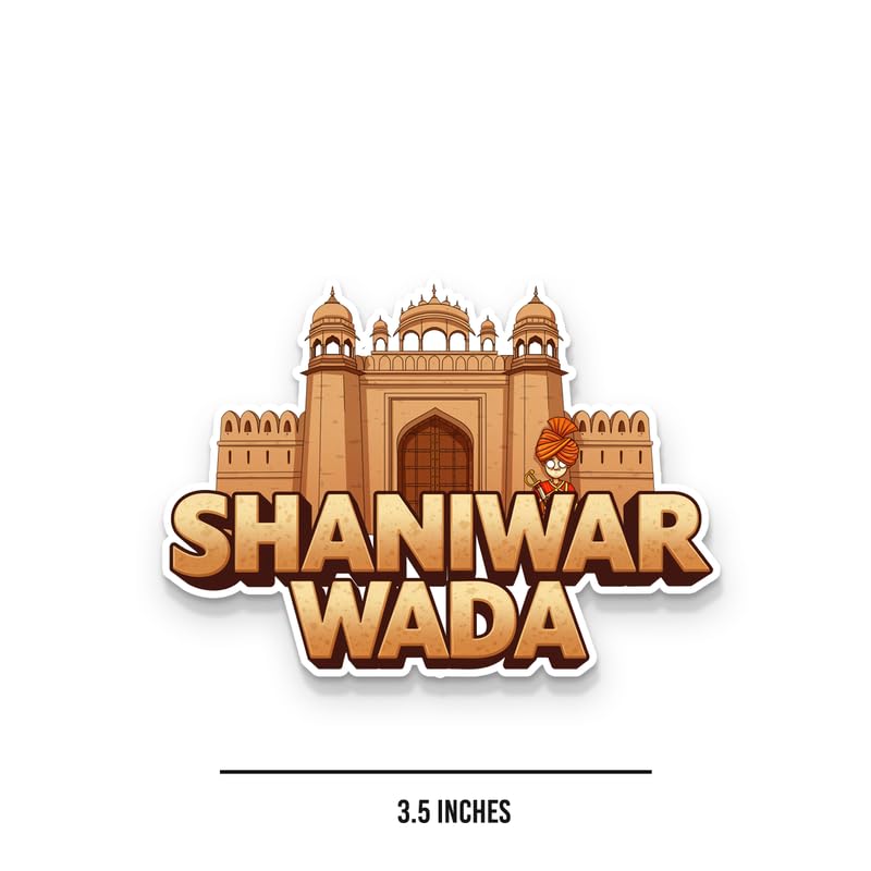 Image of Shaniwar WADA Fridge Magnets, Glossy Finish, Stylish Magnet for Fridge, Wardrobe & Metal Surfaces