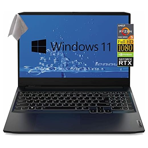 Lenovo Gaming Laptop, Nvidia RTX 3050 Ti (4GB GDDR6), 15.6" FHD 120 Hz Refresh Rate, AMD Ryzen 5 5600H, 8GB DDR4 RAM, 512GB PCIe SSD, WiFi 6, Bluetooth 5, Win11 with JAWFOAL Accessories