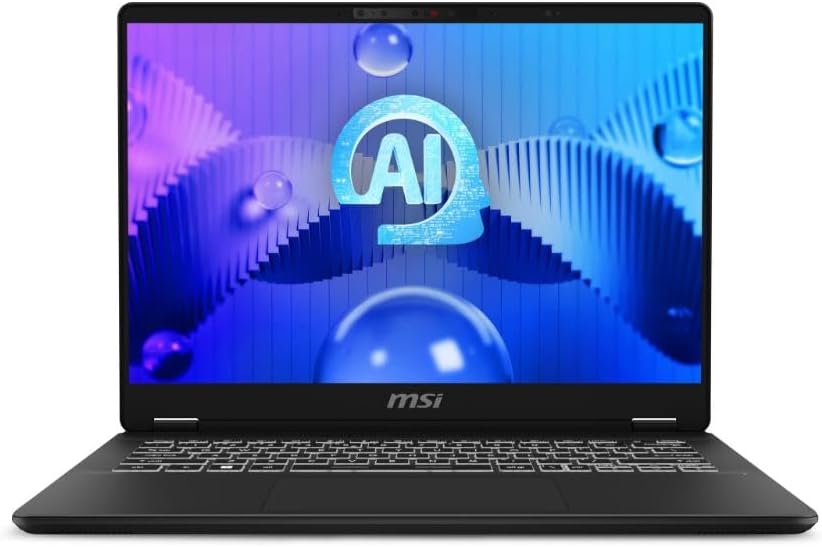 MSI Prestige 14 AI Evo Laptop- (14″ 16:10 FHD+ panel, Latest Intel® Core Ultra 7 155H, Intel® Arc Graphics, 32GB RAM, 1TB SSD, Intel Wi-Fi 7BE, Windows 11 Pro) – Stellar Grey