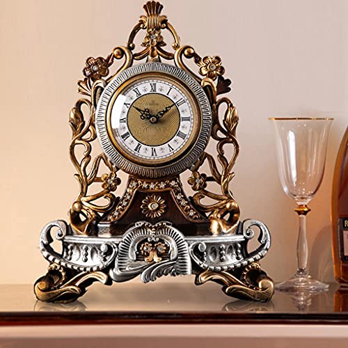 Reloj analógico para mesa de escritorio silencioso y decorativo estilo retro 3